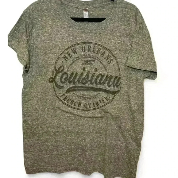 NOLA Olive Green Tee- women’s small - Picture 1 of 4